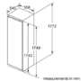 Bosch KIF81PF30 Serie 8 178x56cm 289L Integrated Fridge With Triple VitaFresh Drawers