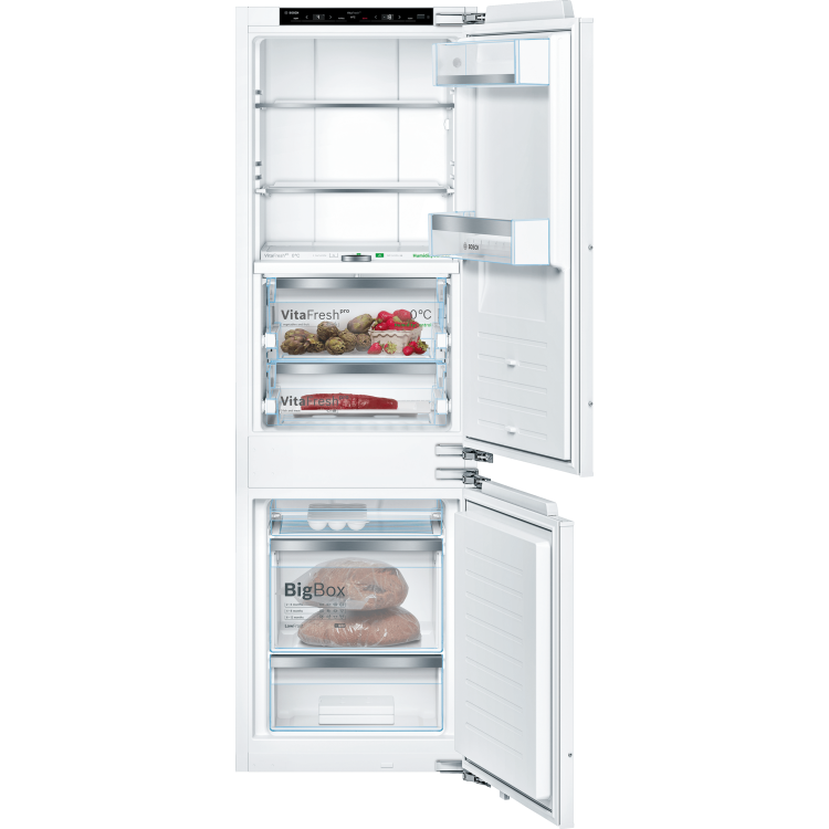 Bosch KIF84PF30 Serie 8 Integrated Fridge Freezer With Twin VitaFreshPro Drawers