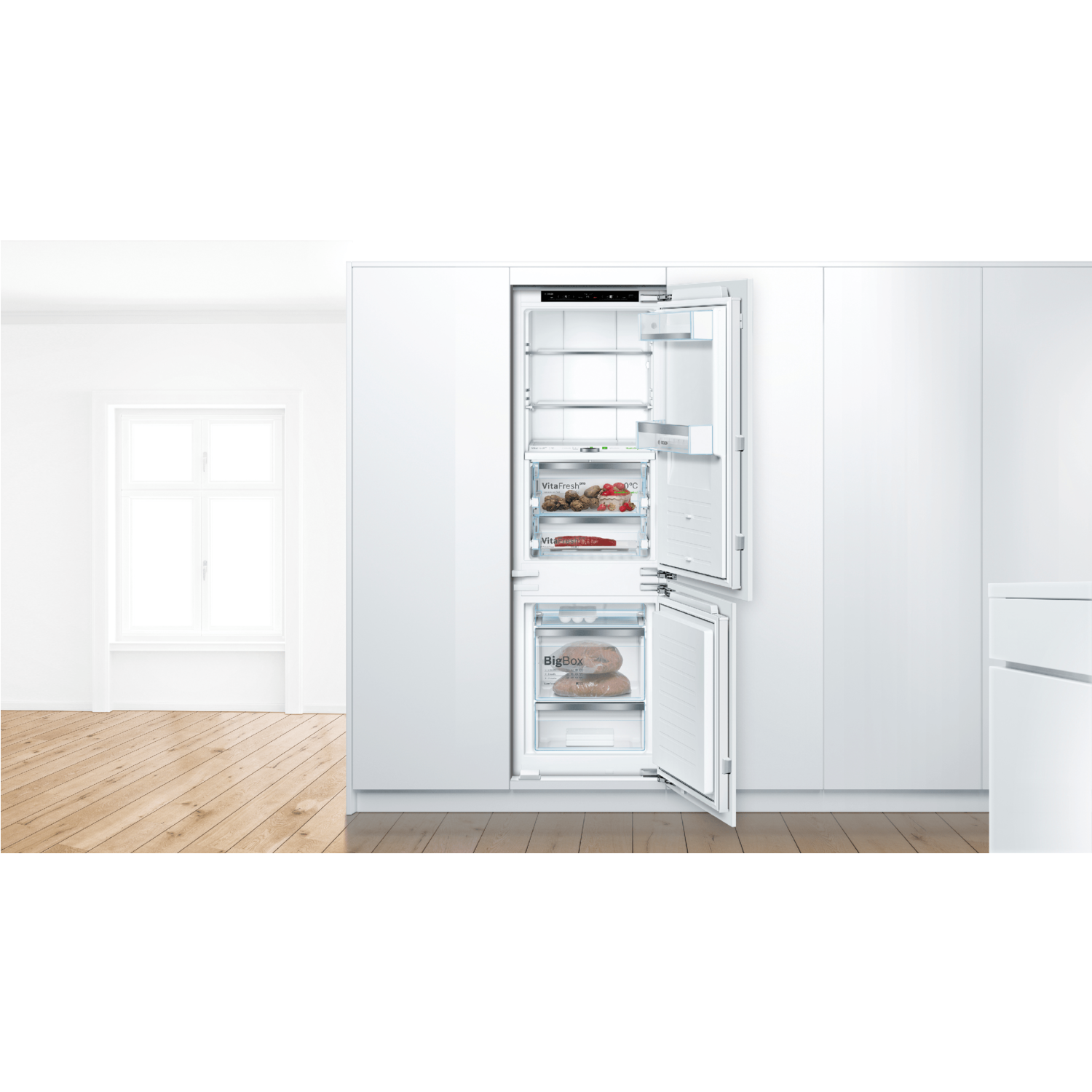 Bosch Kif84pf30 Serie 8 Integrated Fridge Freezer With Twin