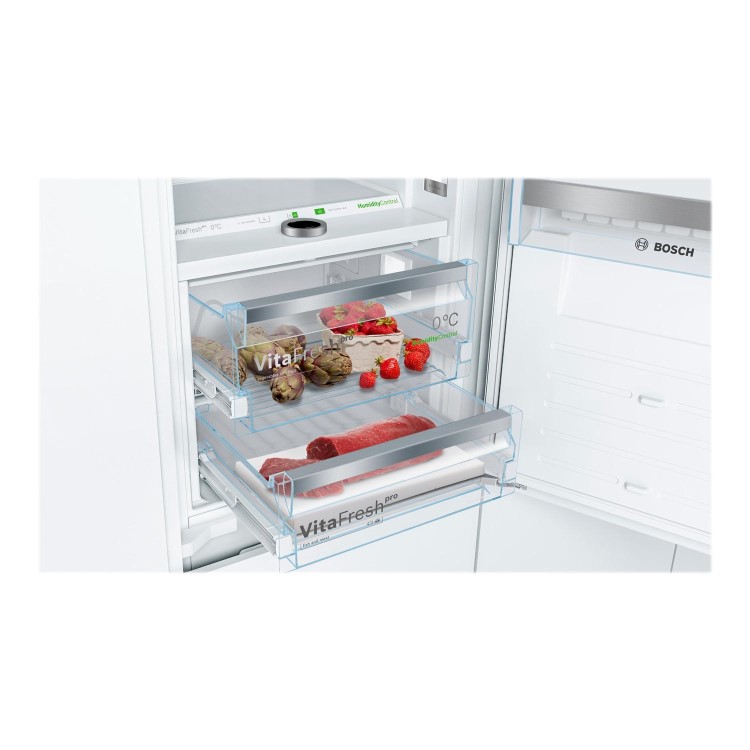 Bosch KIF86PF30 Serie 8 Integrated Fridge Freezer With Twin VitaFreshPro Drawers