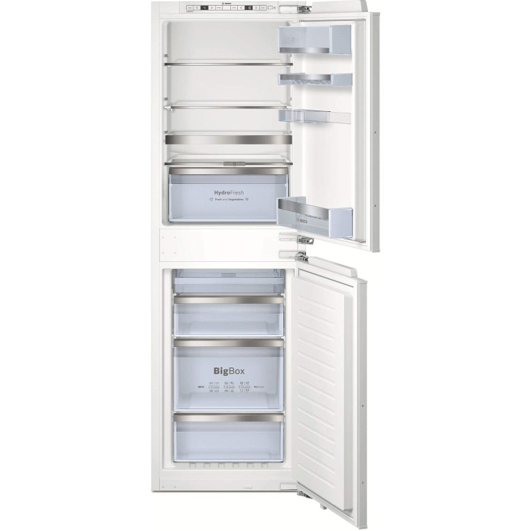 Bosch Serie 6 KIN85AF30G 56cm Wide Frost Free 50-50 Integrated Upright Fridge Freezer - White