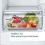 Refurbished Bosch Serie 2 KIN85NSF0G Integrated 249 Litre 50/50 Frost Free Fridge Freezer White