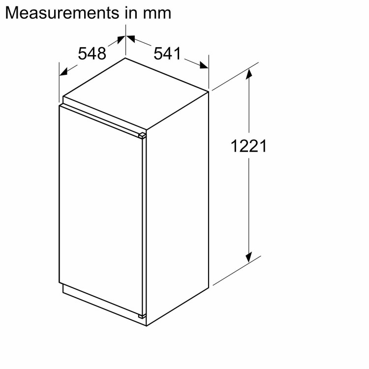 Bosch Series 2 187 Litre In-column Integrated Fridge With Icebox