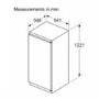Bosch Series 2 204 Litre Integrated In-column Larder Fridge - White