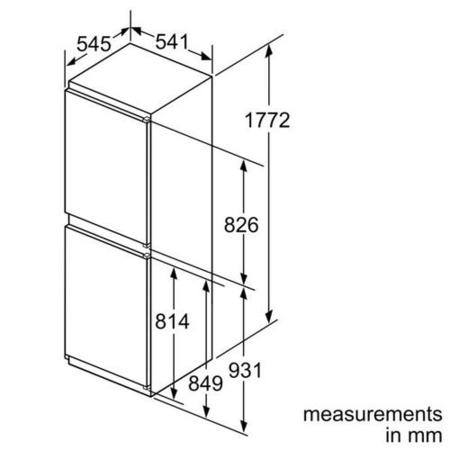 Bosch integrated Fridge Freezer