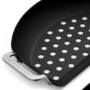 Kamado Joe Karbon Steel Half-Moon BBQ Pan - Black