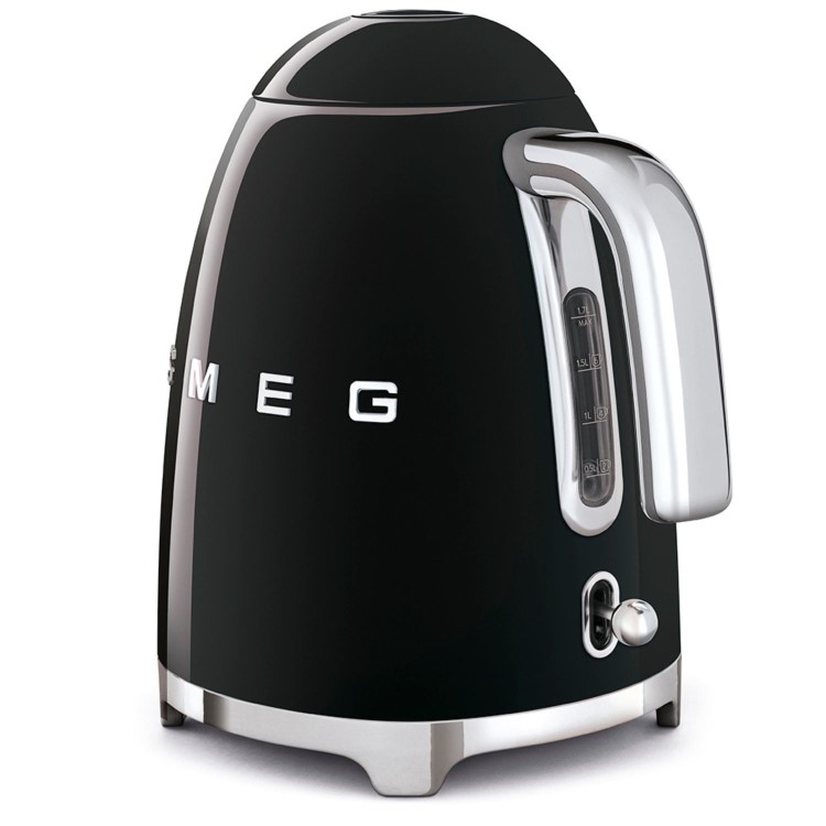 Smeg 50's style 1.7L Electric Kettle in Black - KLF03BLUK 