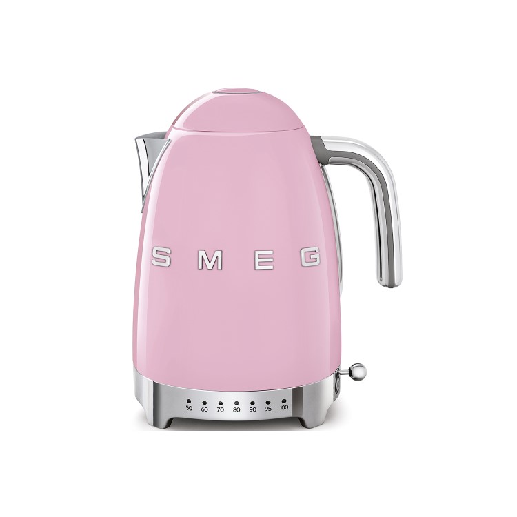 Smeg KLF04PKUK Retro Style Variable Temperature Kettle - Pink