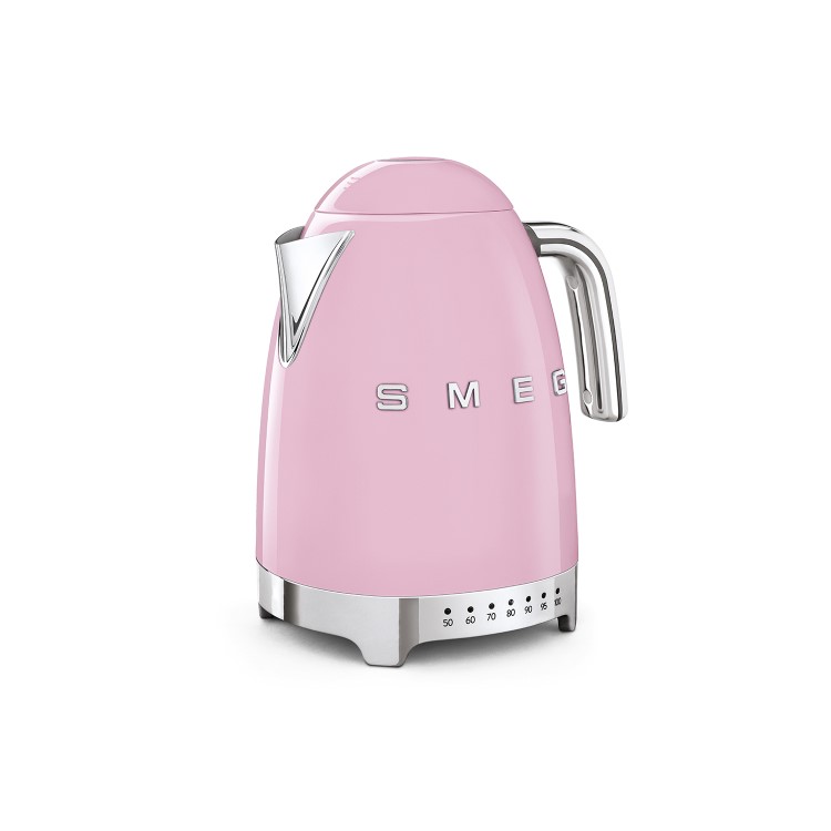 Smeg KLF04PKUK Retro Style Variable Temperature Kettle - Pink