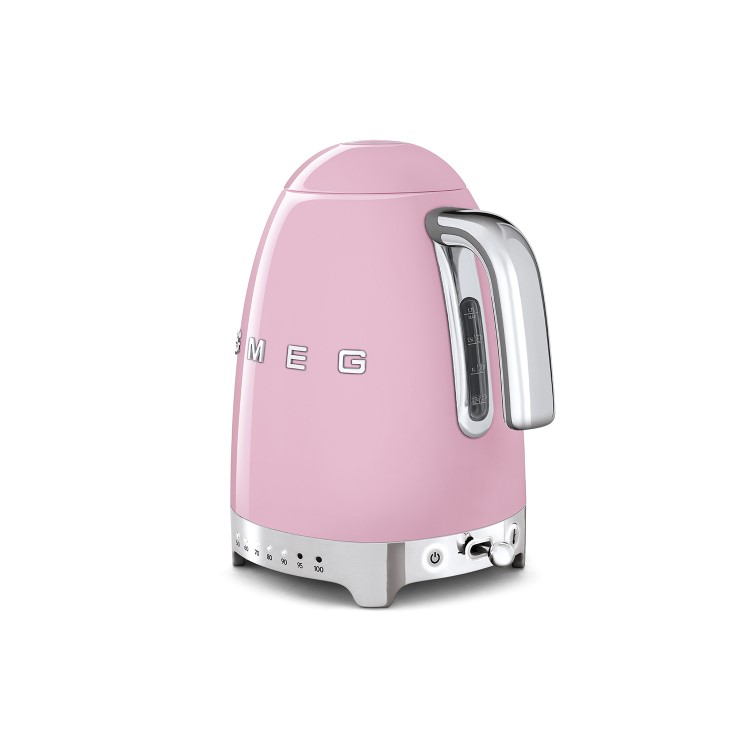 Smeg KLF04PKUK Retro Style Variable Temperature Kettle - Pink