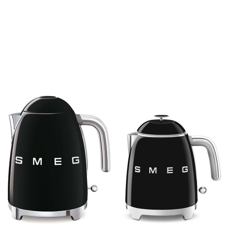 Smeg 50s Style 0.8L Mini Electric Kettle - Black - KLF05BLUK