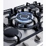 GRADE A2 - Miele KM2032 75cm Five Burner Gas Hob - Stainless Steel