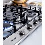 GRADE A2 - Miele KM2032 75cm Five Burner Gas Hob - Stainless Steel