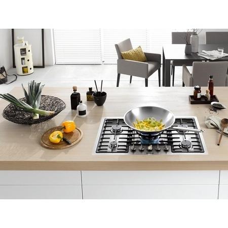 Miele KM2335 KM 2335 77cm Wide Flush Fit 5 Burner Gas Hob - Stainless Steel