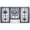 GRADE A1 - Miele KM2354SS 90cm Wide 5 Burner Gas Hob - Stainless Steel