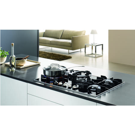 Miele 81cm Gas on Glass 5 Burner Hob - Black