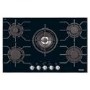 Miele 81cm Black Glass 5 Burner Gas Hob - Black
