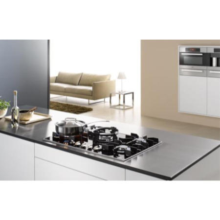 Miele 81cm Black Glass 5 Burner Gas Hob - Black