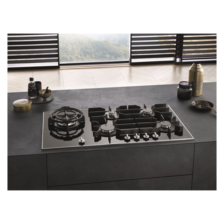 Miele 95cm Gas on Glass 5 Burner Hob - Black