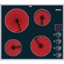 Miele KM520ss 4 Zone Touch Control Ceramic Hob - Stainless Steel Trim