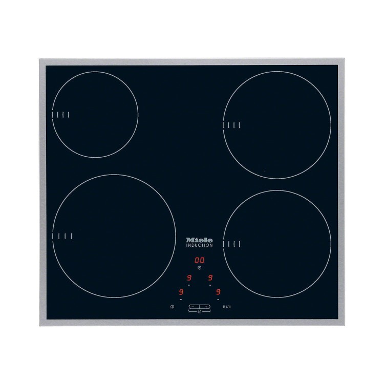 Miele KM6115 57cm 4 Zone Induction Hob with Stainless Steel Trim
