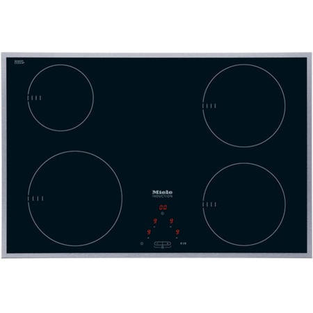GRADE A1 - Miele KM6118 76.4cm Four Zone Induction Hob Stainless Steel Trim
