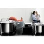 Miele PureLine KM6118 76cm Four Zone Induction Hob with Stainless Steel Trim - Black