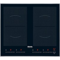 GRADE A1 - Miele KM6328-1 62.6cm Wide 4 Zone Induction Hob With 2 PowerFlex Zones Stainless Steel Frame