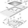 GRADE A1 - Miele KM6328-1 62.6cm Wide 4 Zone Induction Hob With 2 PowerFlex Zones Stainless Steel Frame