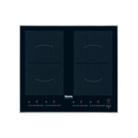 Miele KM6328 62.6cm Wide 4 Zone Induction Hob With 4 PowerFlex Zones Stainless Steel Frame