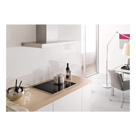 Miele KM6328 62.6cm Wide 4 Zone Induction Hob With 4 PowerFlex Zones Stainless Steel Frame