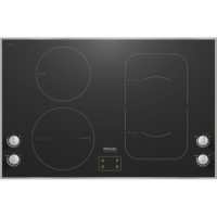 Miele KM6363 81cm Wide 4 Zone Induction Hob With PowerFlex & WaterBoost Zone Stainless Steel Trim
