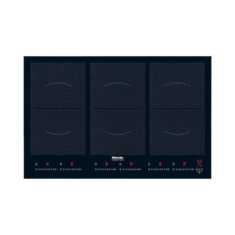 Miele KM6367 KM 6367 76cm Wide Flush Fit 6 PowerFlex Zone Induction Hob - Black