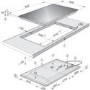 Miele KM6388 KM6386 942 mm Wide Touch Control Five Zone Induction Hob Black With Stainless Steel Rim