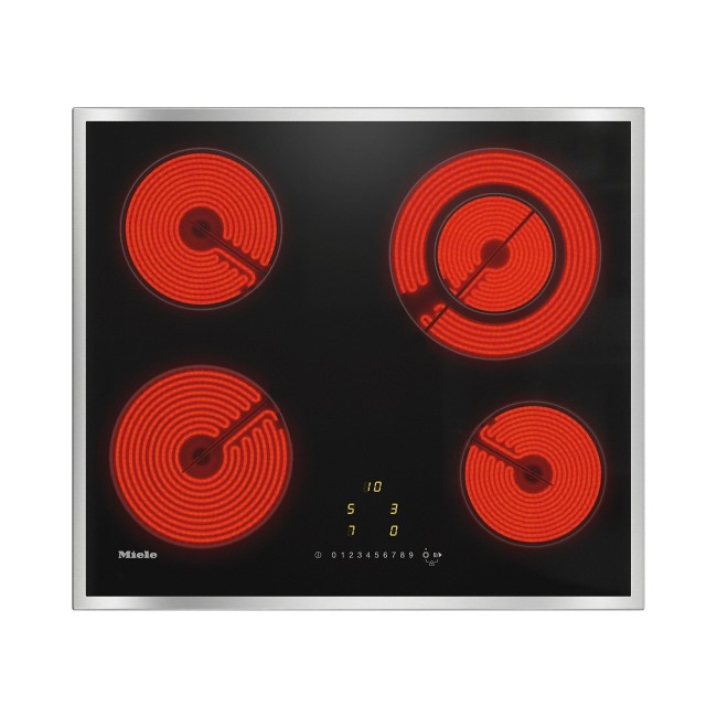 Miele 58cm 4 Zone Ceramic Hob with Stainless Steel Frame