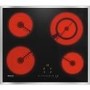 Refurbished Miele KM6520FR 58cm Touch Control 4 Zone Ceramic Hob Black With Stainless Steel Frame