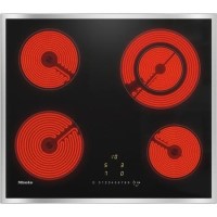 Miele 58cm 4 Zone Ceramic Hob with Stainless Steel Frame Miele 58cm 4 Zone Ceramic Hob with Stainless Steel Frame