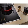 Refurbished Miele KM6520FR 58cm Touch Control 4 Zone Ceramic Hob Black With Stainless Steel Frame