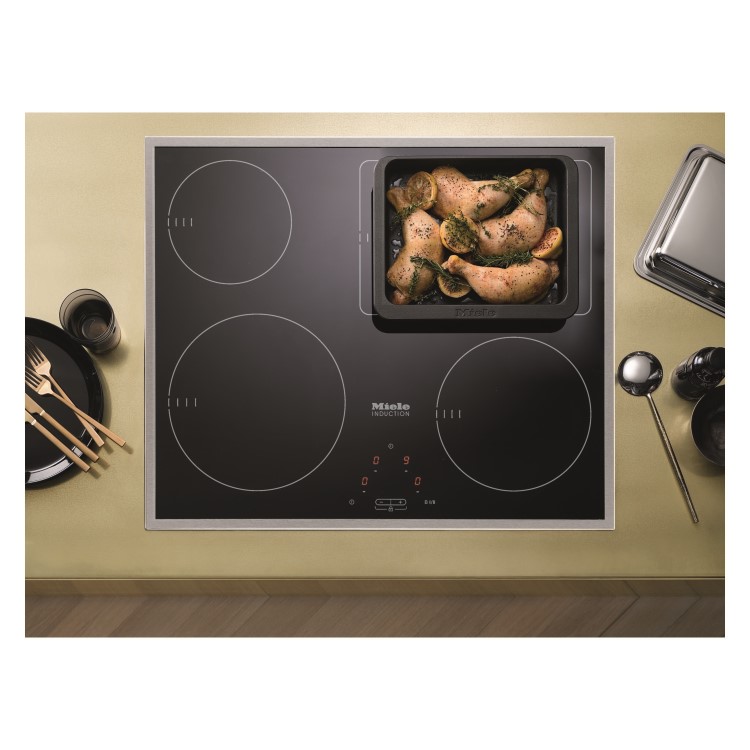 Miele KM7210FR 77cm 4 Zone Induction Hob with Extendible Zone