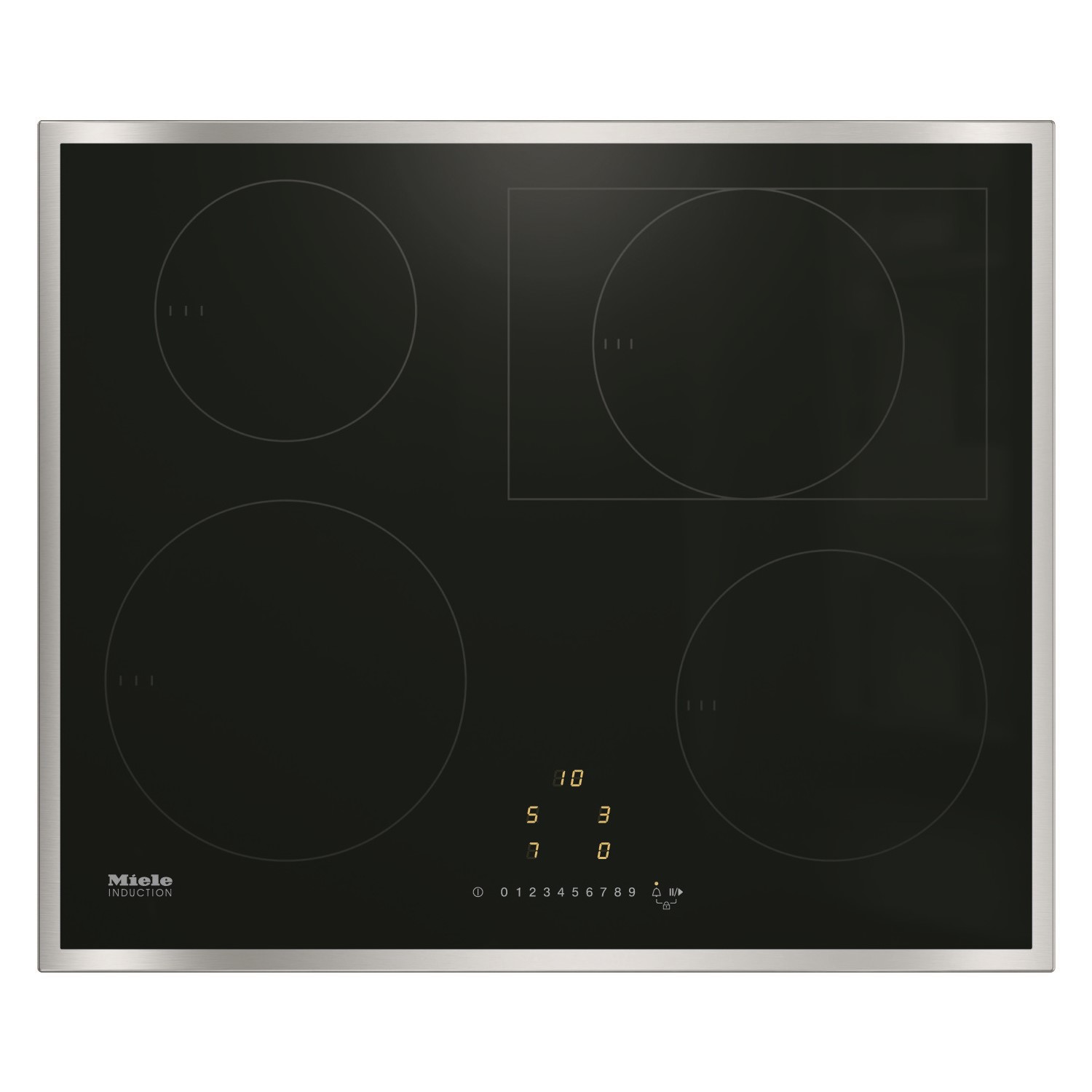 Miele 62cm 4 Zone Induction Hob with Stainless Steel Frame