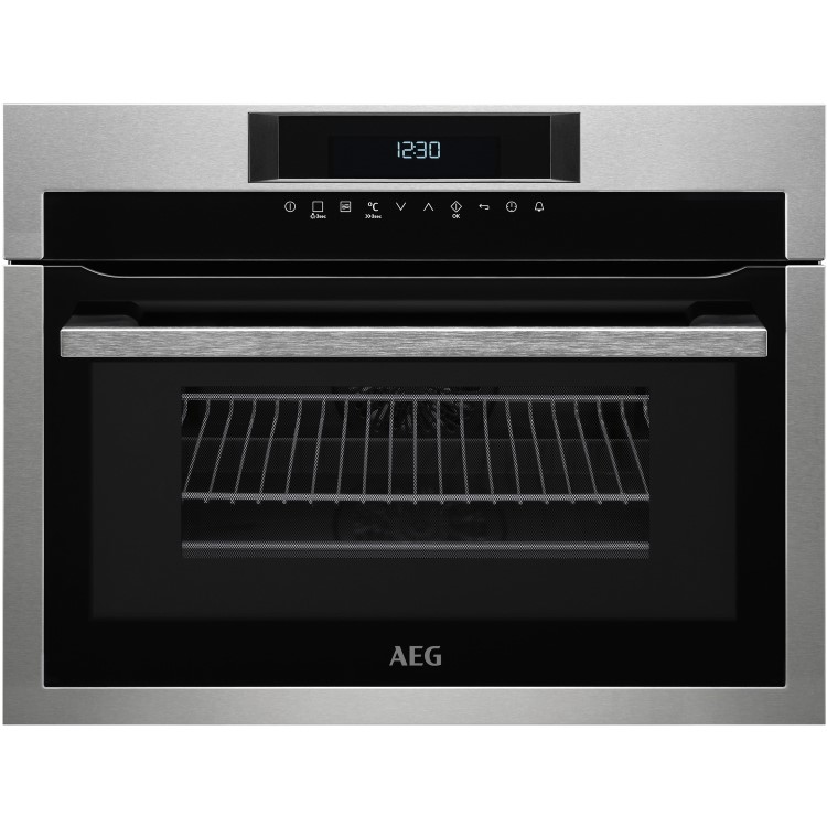 AEG CombiQuick Touch Control Built-in Combination Microwave Oven - Stainless Steel