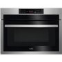 Refurbished AEG KME761080M Built In 43L 1000W Combination Microwave Oven Stainless Steel