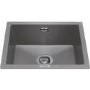 GRADE A1 - CDA KMG24GR Composite Single Bowl Sink Graphite