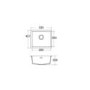 GRADE A1 - CDA KMG24GR Composite Single Bowl Sink Graphite