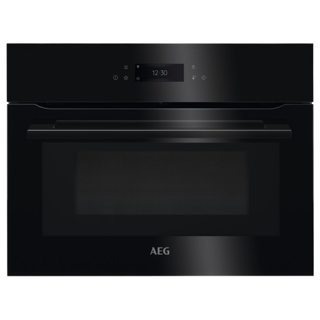 AEG Built In Combination Microwave Oven with Grill Black KMK768080B Appliances Direct