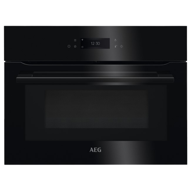 Refurbished AEG KMK768080B CombiQuick Built In 43L with Grill 1000W Combination Microwave Oven Black