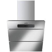 Smeg KMN75X Angled Stainless Steel 75cm Chimney Hood