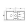 Astracast KO15XXHOMESK Korona 1.5 Bowl Reversible Drainer Polished Stainless Steel Sink