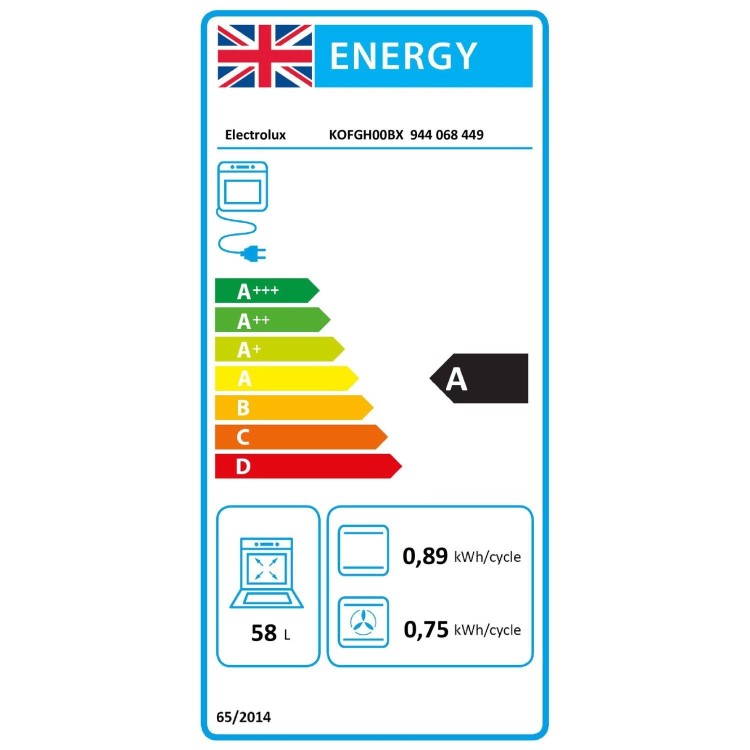 Electrolux KOFGH00BX Electric Single Oven - Stainless Steel