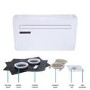 14000 BTU Wall Mounted All-In-One Smart Air Conditioner with Heat Pump - No Outdoor Unit Needed